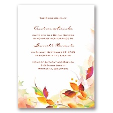 Autumn Artistry - Bridal Shower Invitation