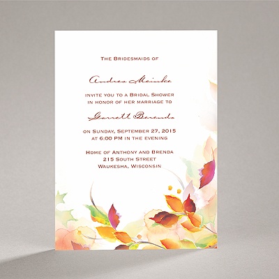 Autumn Artistry - Bridal Shower Invitation