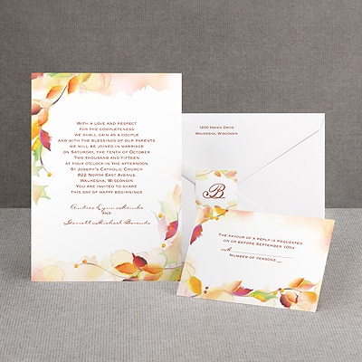 Autumn Artistry - Invitation