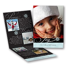 Wintry Wishes - Storyline Photo Holiday Card