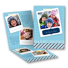 Icy Blue - Storyline Photo Holiday Card