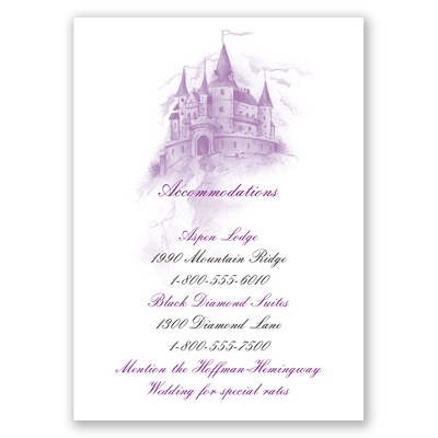 Magical Romance - Accommodations Card