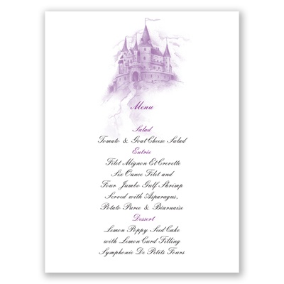 Magical Romance - Menu Card