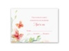 Watercolor Butterflies - Red Response Card and Envelope