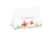 Watercolor Butterflies - Red Thank You Card and Envelope