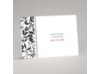 Lavish Damask - Black Response Card and Envelope