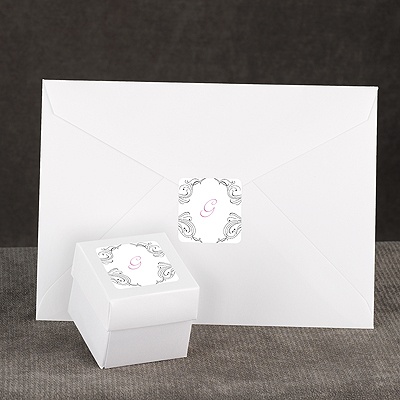 Calligraphy Frame - Black - Envelope Seal
