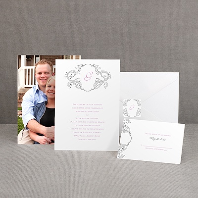 Calligraphy Frame - Black - Invitation