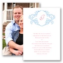 Calligraphy Frame - Blue - Invitation