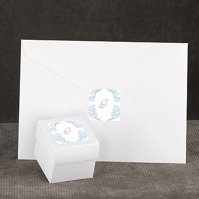 Calligraphy Frame - Blue - Seal
