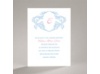 Calligraphy Frame - Blue - Bridal Shower Invitation