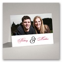 Lives Joining - Black Thank You Card and Envelope