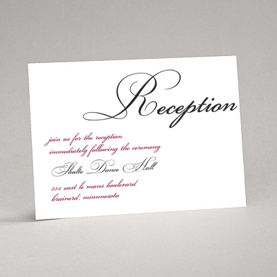 Lives Joining - Black Reception Card