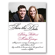 Lives Joining - Black Save the Date Card