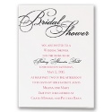 Lives Joining - Black Bridal Shower Invitation