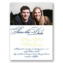 Lives Joining - Navy Save the Date Card