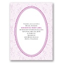 Flourish Frame - Purple - Bridal Shower Invitation
