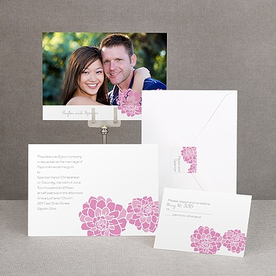 Love Blooms - Pink - Invitation