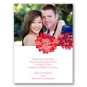 Love Blooms - Red - Save the Date Card