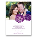 Love Blooms - Purple - Save the Date Card