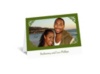 Damask Corners - Green Thank You Card and Envelope
