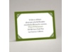 Damask Corners - Green Reception Card