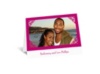 Damask Corners - Fuchsia Thank You Card and Envelope