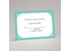 Damask Corners - Aqua Response Card and Envelope