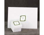Damask Corners - Green Envelope Seal