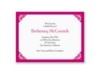 Damask Corners - Fuchsia Bridal Shower Invitation