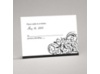 Fanciful Filigree - Black Response Card and Envelope