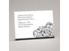 Fanciful Filigree - Black Reception Card