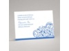 Fanciful Filigree - Blue Reception Card