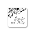 Fanciful Filigree - Black Envelope Seal