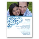 Fanciful Filigree - Blue Invitation