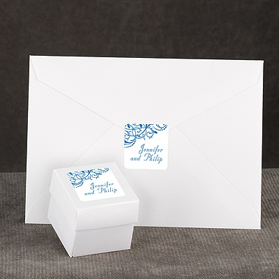 Fanciful Filigree - Blue - Seal