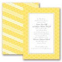 Swirls and Stripes - Yellow - Invitation