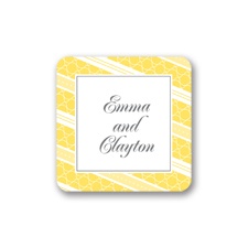 Swirls and Stripes - Yellow - Seal