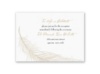Fanciful Feather - Champagne Reception Card