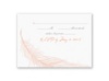 Fanciful Feather - Pink Response Card and Envelope