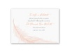 Fanciful Feather - Pink Reception Card