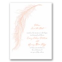Fanciful Feather - Pink Save the Date Card