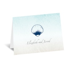 Beach Romance - Thank You Card and Envelope