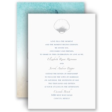Beach Romance - Sterling - Invitation