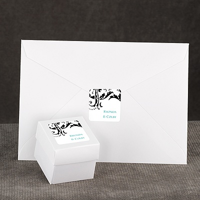 Vintage Damask - Black - Seal