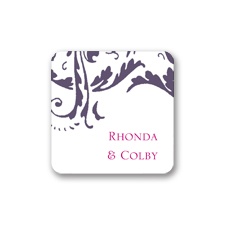 Vintage Damask - Purple - Seal