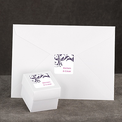 Vintage Damask - Purple - Seal