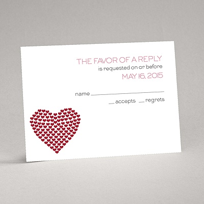 Heart of My Heart - Red Response Card and Envelope