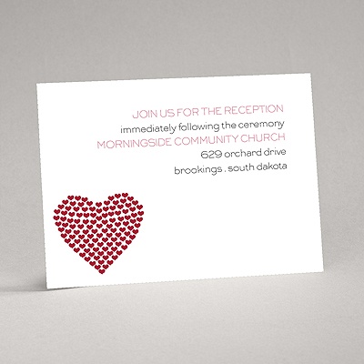 Heart of My Heart - Red Reception Card