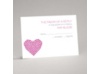Heart of My Heart - Fuchsia Response Card and Envelope